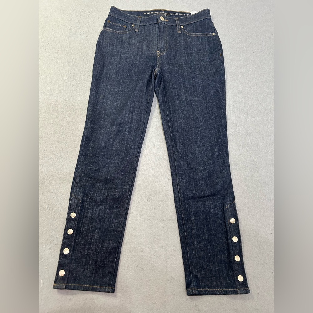 Women’s Chico’s Slimming Girlfriend Ankle Jeans Size 2R 00P Like New